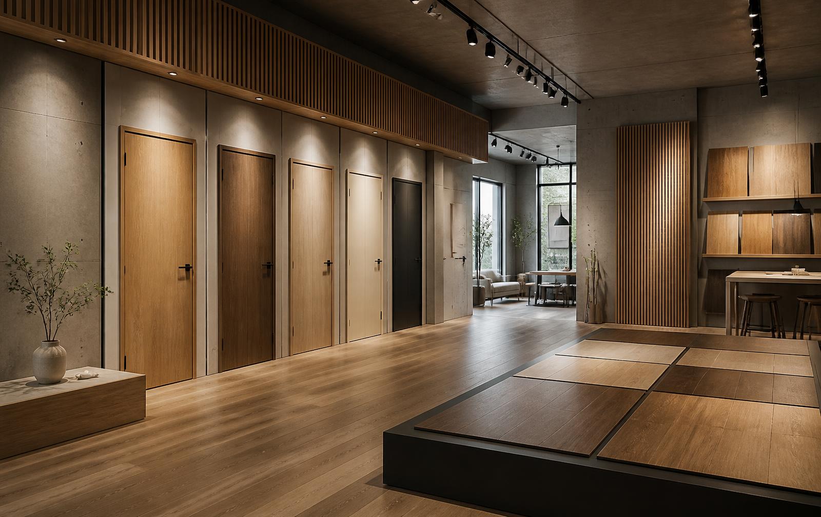 Toonzaal van Manicor met deurpanelen en vloerstalen